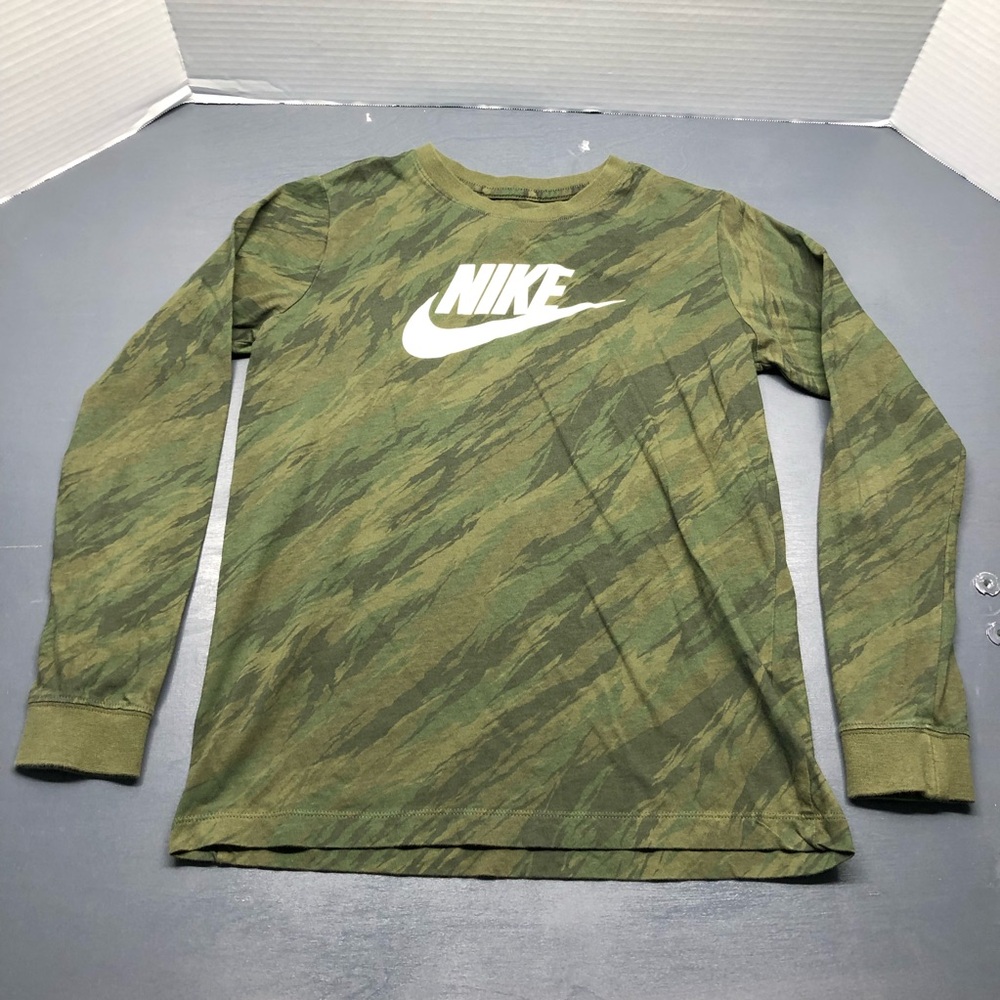 Nike Boys The Tee Rough Green Sportswear Sz L